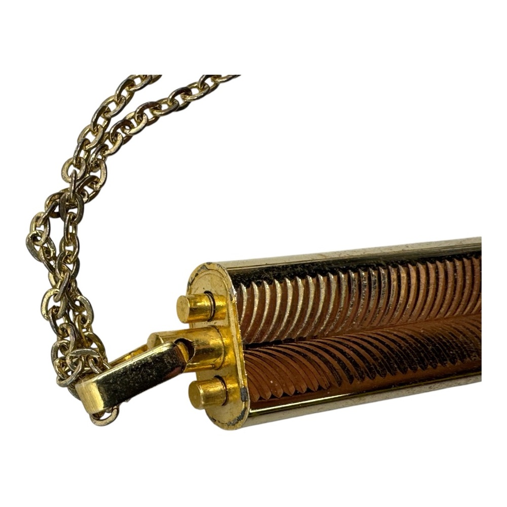 Vintage Gold-Tone Digital Watch Pendant Necklace‎ – 2” Retro Timepiece - Picture 5 of 7